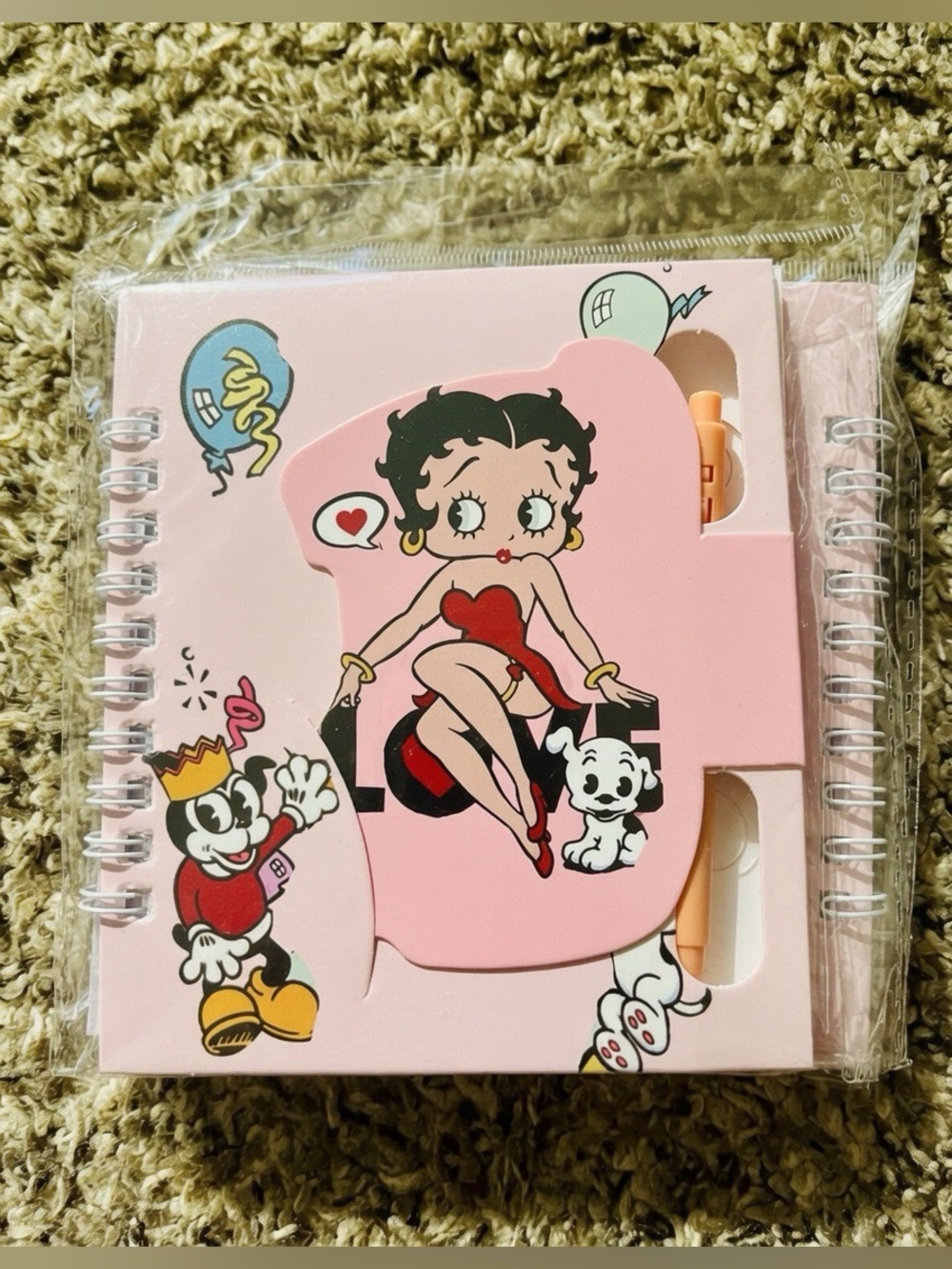 Betty Bop mini spiral journal & pen